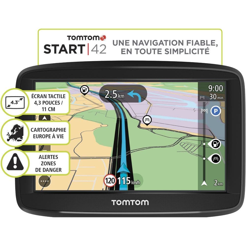 TomTom Start 42 - Navigateur GPS - automobile 4.3" grand écran