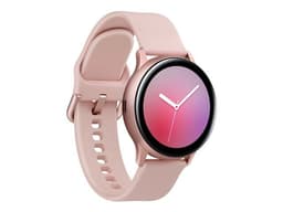 Samsung Galaxy Watch Active 2 - 40 mm - aluminium or rose - Montre connectée avec bracelet - fluoroélastomère - or rose - affichage 1.2" - 4 Go - Wi-Fi, NFC, Bluetooth - 26 g