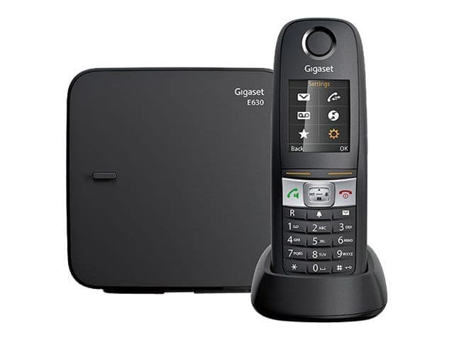 Gigaset E630 - Téléphone sans fil avec ID d'appelant - DECTGAP - noir