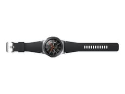 Samsung Galaxy Watch - 46 mm - argent - montre intelligente avec bracelet - silicone - affichage 1.3" - 4 Go - Wi-Fi, LTE, NFC, Bluetooth - 4G - 63 g