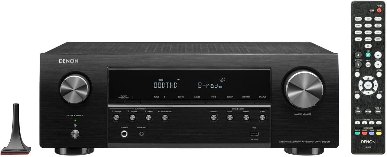 Denon AVR-S650H Amplificateur Home Cinéma 5.2 compatible 4K