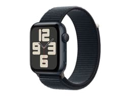 Apple Watch SE (GPS) - 2e génération - 44 mm - aluminium minuit - Montre connectée avec bracelet sport - textile - minuit - taille du poignet : 145-220 mm - 32 Go - Wi-Fi, Bluetooth - 32.9 g