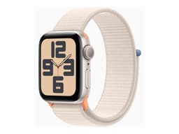 Apple Watch SE (GPS) - 2e génération - 40 mm - aluminium droit - Montre connectée avec bracelet sport - textile - droit - taille du poignet : 130-200 mm - 32 Go - Wi-Fi, Bluetooth - 26.4 g