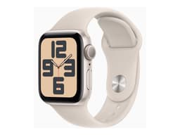 Apple Watch SE (GPS) - 2e génération - 40 mm - aluminium droit - Montre connectée avec bracelet sport - fluoroélastomère - droit - taille du bracelet : M/L - 32 Go - Wi-Fi, Bluetooth - 26.4 g