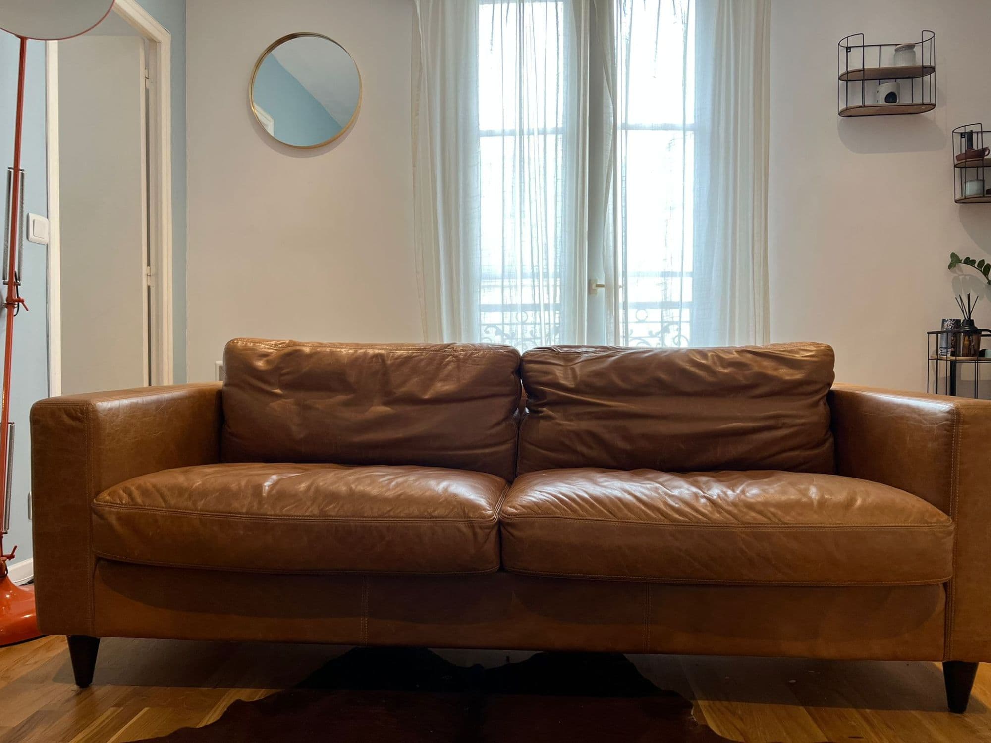 Canapé Cuir Vintage Camel