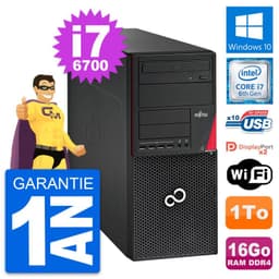 PC Tour Fujitsu Esprimo P756 MT Core i7-6700 RAM 16Go Disque 1To Windows 10 Wifi
