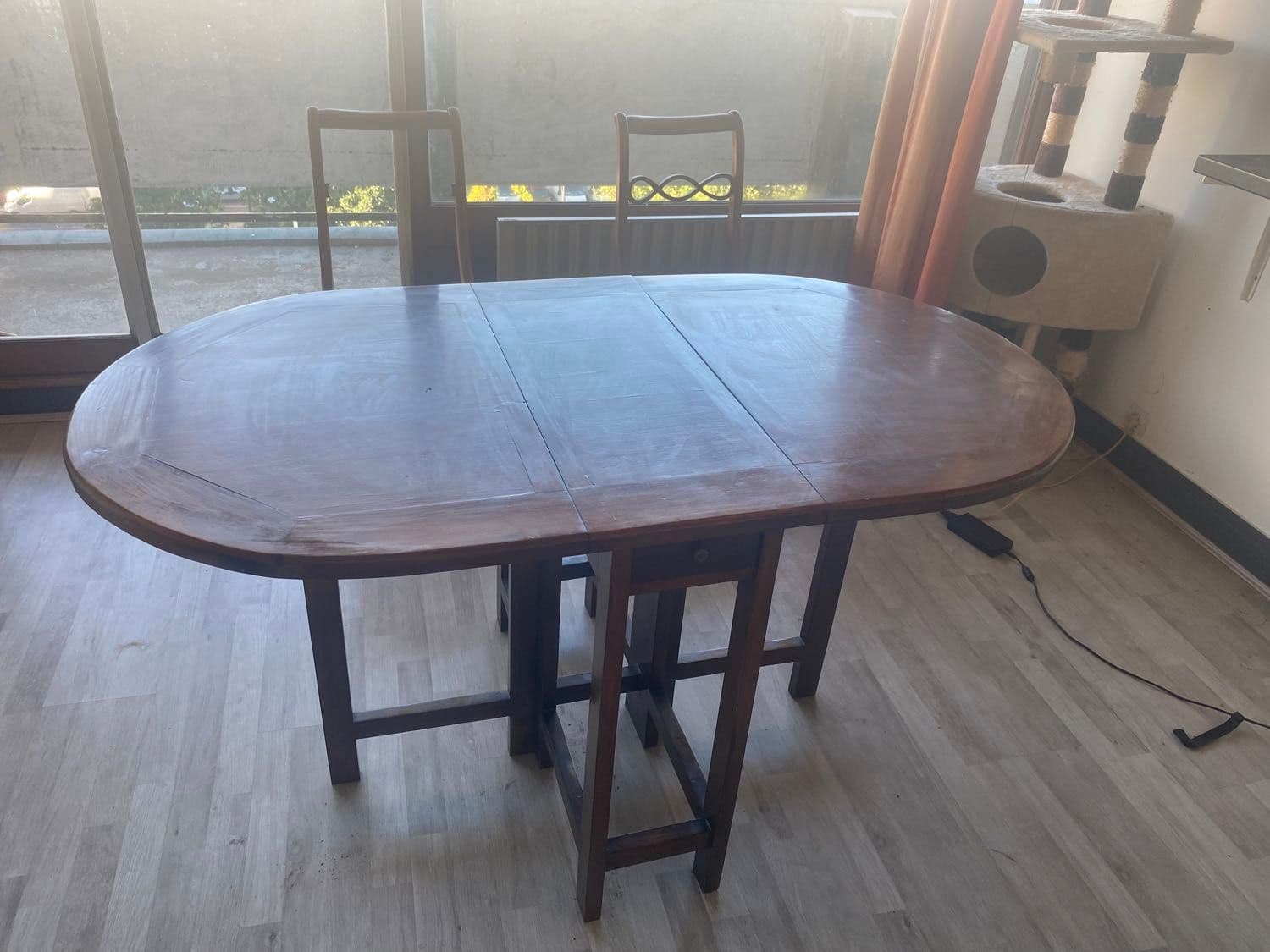 Table en bois pliante