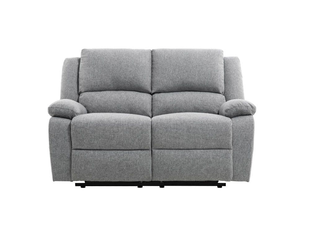 Canapé Relaxation 2 Places Detente En Tissu - Gris Clair