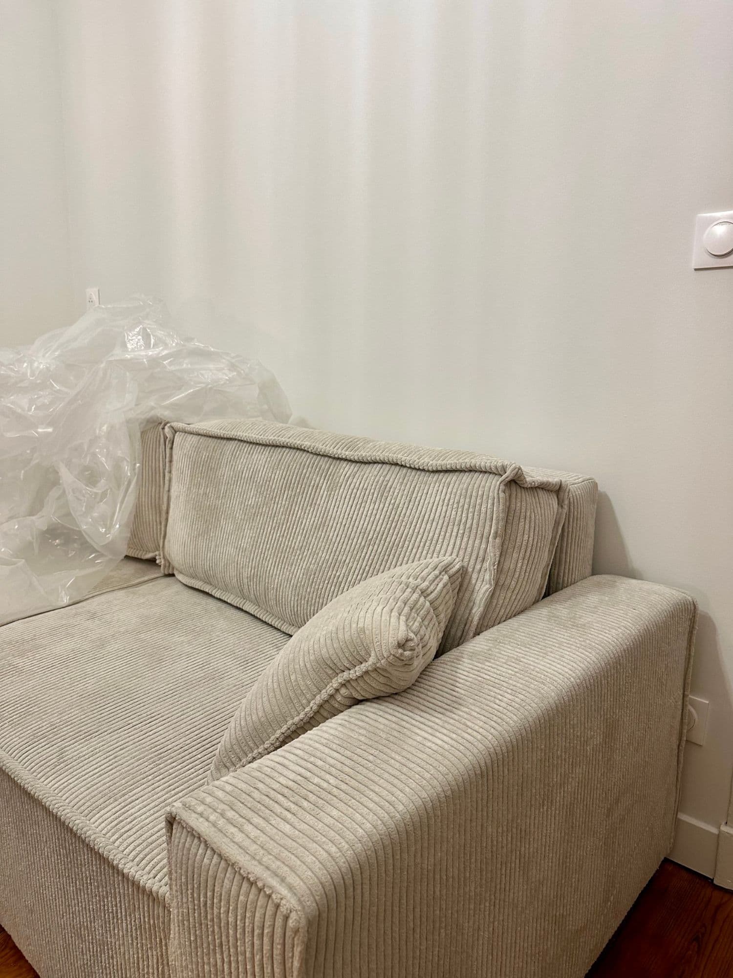 Canapé Velours Beige De Chez But