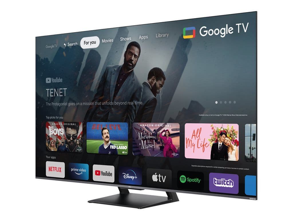 TCL 65C735 - 65" TV LCD rétro-éclairée par LED - QLED - Smart TV - Google TV - 4K UHD (2160p) 3840 x 2160 - HDR - Quantum Dot - Titane brossé