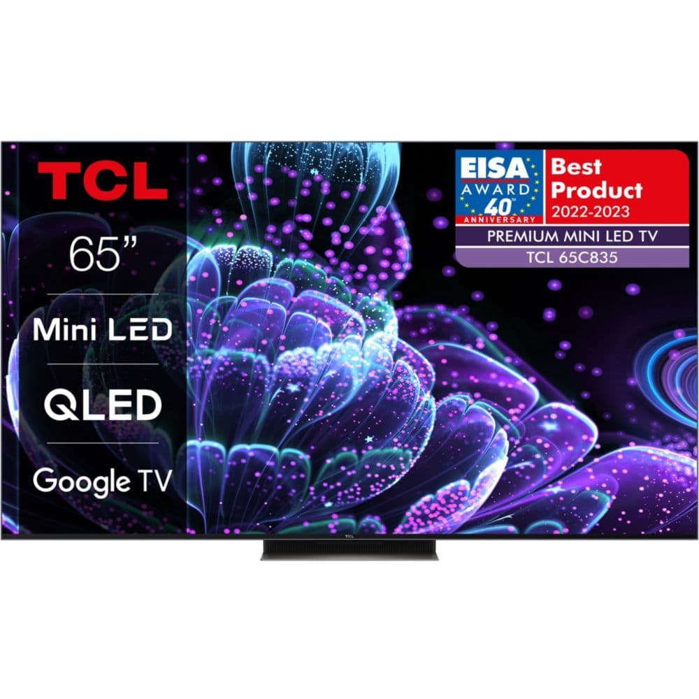 TCL 65C835 - 65" C835 Series TV LCD rétro-éclairée par LED - QLED - Smart TV - Android TV - 4K UHD (2160p) 3840 x 2160 - HDR - Quantum Dot, Mini-LED - aluminium