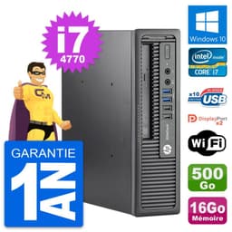 Mini PC HP EliteDesk 800 G1 USDT i7-4770 RAM 16Go Disque 500Go Windows 10 Wifi