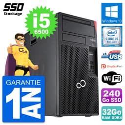 PC Tour Fujitsu Esprimo P557 MT Intel i5-6500 RAM 32Go SSD 240Go Windows 10 Wifi