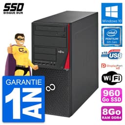 PC Tour Fujitsu Esprimo P756 MT Pentium G4400 RAM 8Go SSD 960Go Windows 10 Wifi