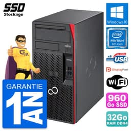PC Tour Fujitsu Esprimo P557 MT Pentium G4400 RAM 32Go SSD 960Go Windows 10 Wifi