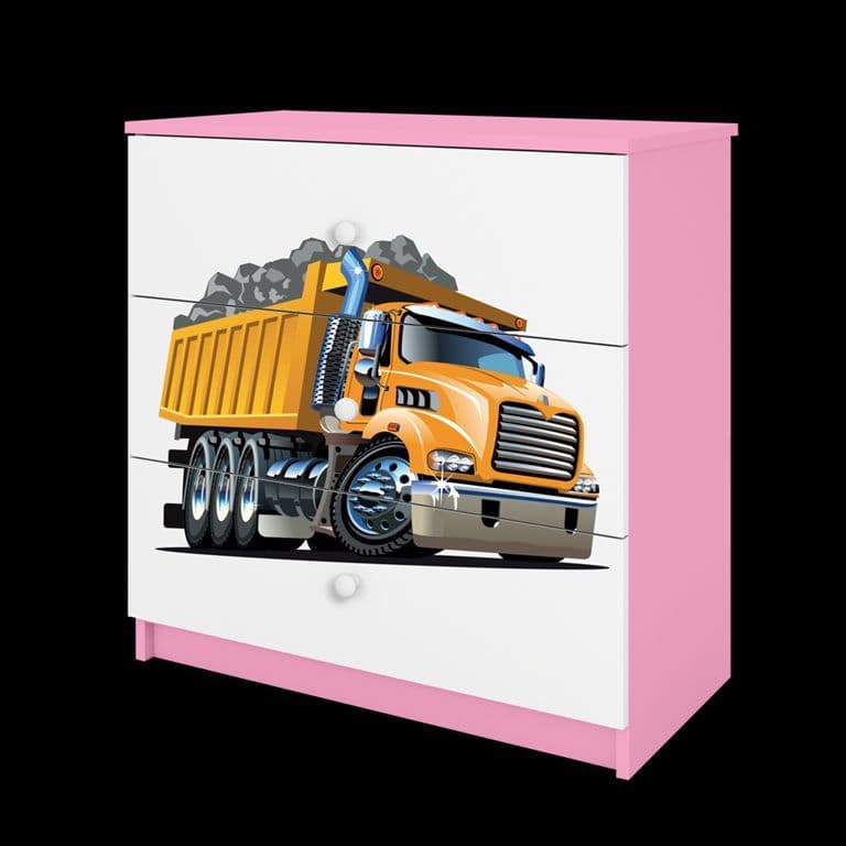 Commode babydreams camion rose