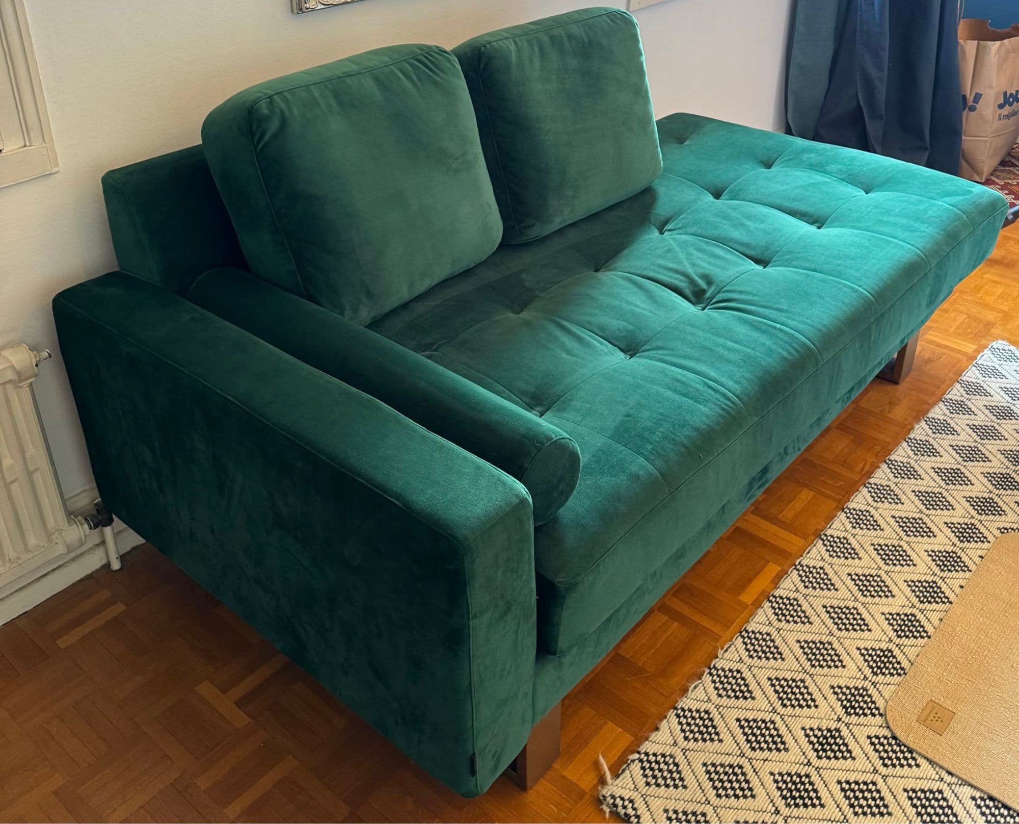 Canapé Et 2 Fauteuils Nv Gallery Velours Vert