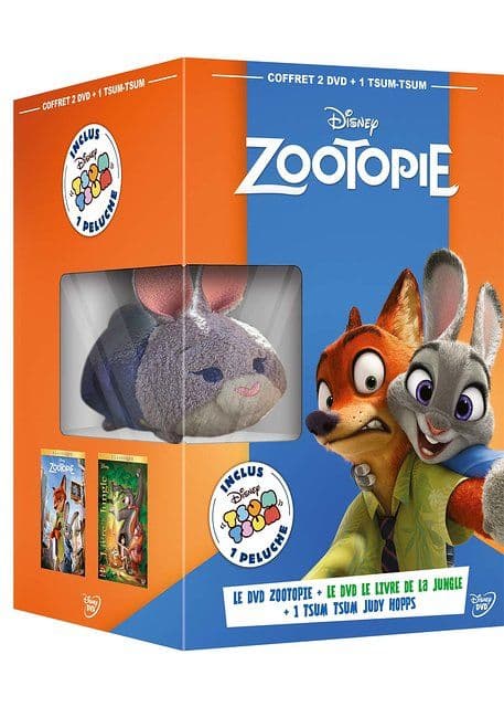 Zootopie + Le Livre De La Jungle - + 1 Peluche Tsum Tsum De Judy Hopps