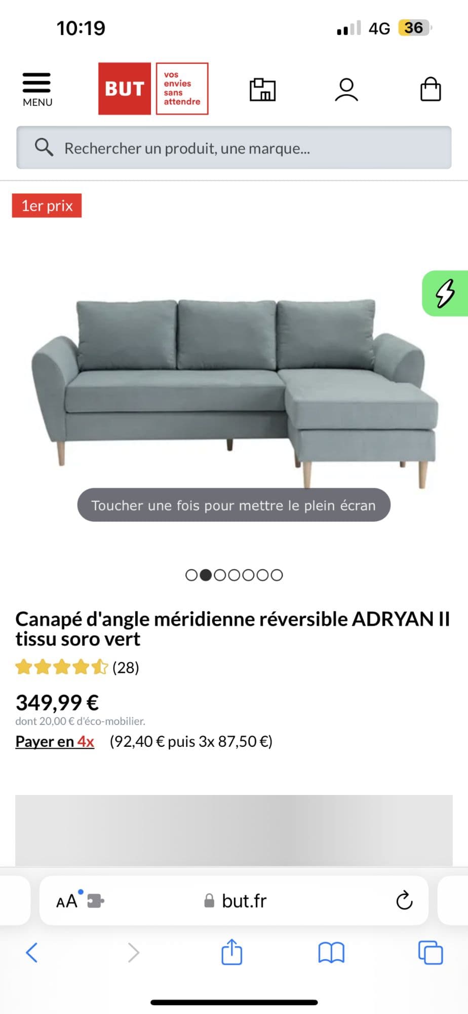 Canapé Méridienne Adryan