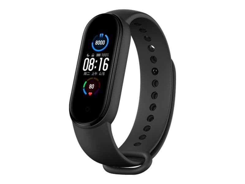 Xiaomi Mi Smart Band 5 - Montre sport suivi d'activités - noir - bracelet 155-219 mm - 16 Mo - Bluetooth