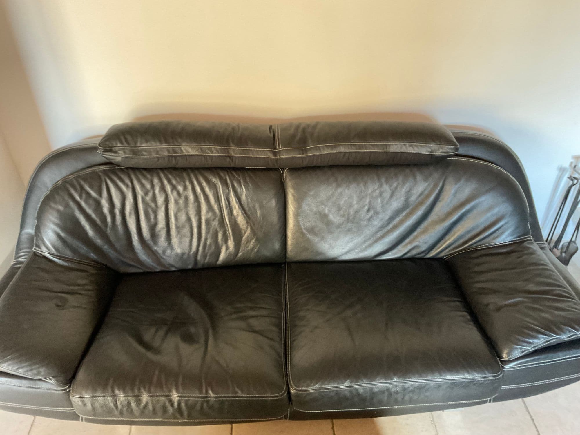 Canapés Cuir Noir Cuir Center