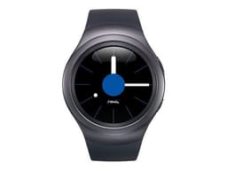 Samsung Gear S2 - 42 mm - gris foncé - montre intelligente avec bande - élastomère - noir - affichage 1.2" - 4 Go - Wi-Fi, NFC, Bluetooth - 47 g