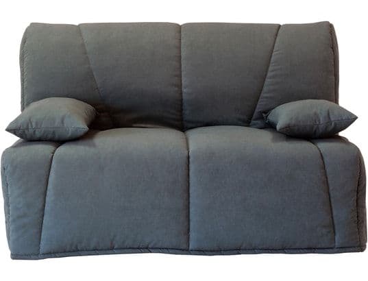 Canapé Lit Eden Bz 140 Gris Matelas 28 Kg