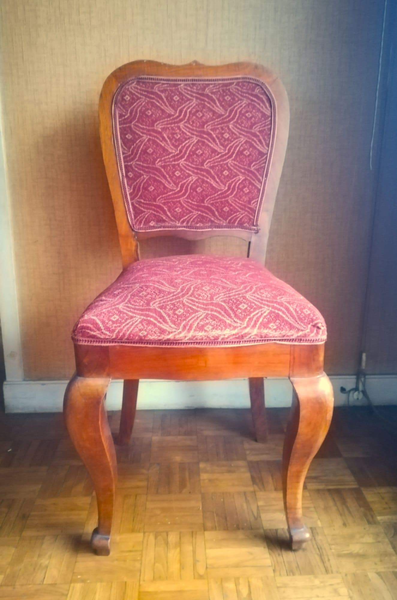 Chaises Noyer Tapissées