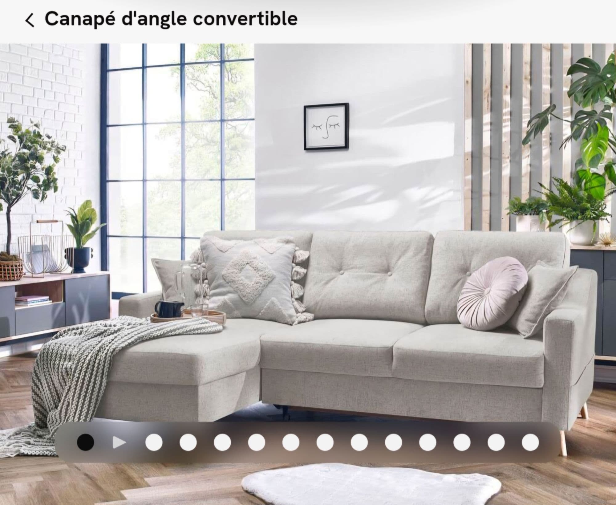 Bobochic Sweden - Canapé D'angle Convertible