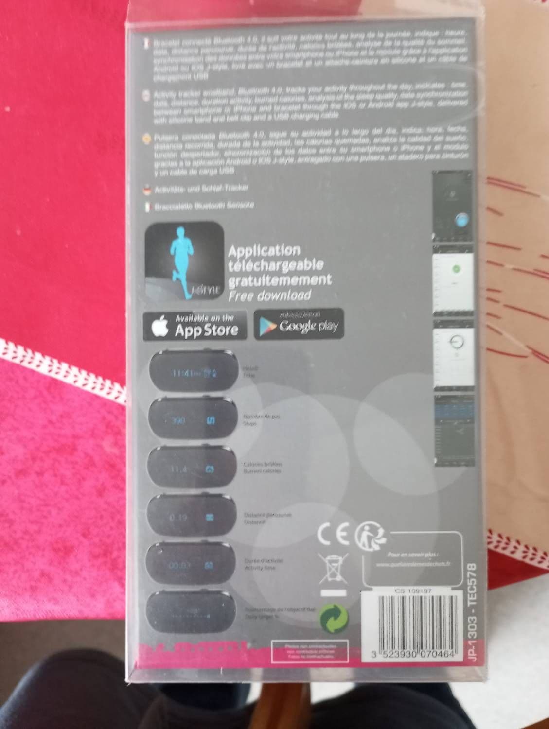 Clip Sonic Mon Coach Sportif Tec578 - Bracelet Connecté Bluetooth