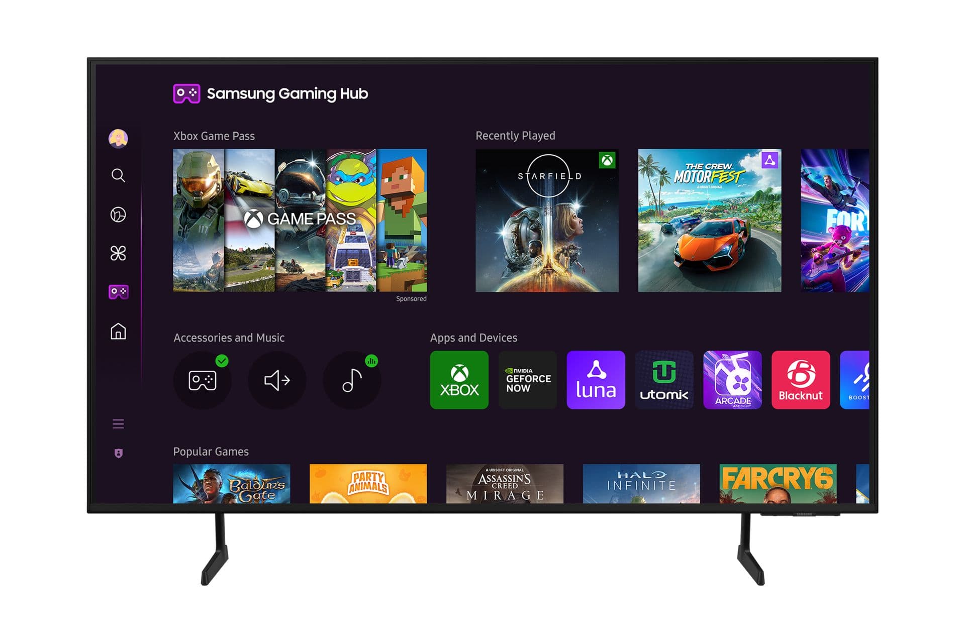 TV Samsung Crystal TU43DU7175 109 cm 4K UHD Smart TV 2024 Noir