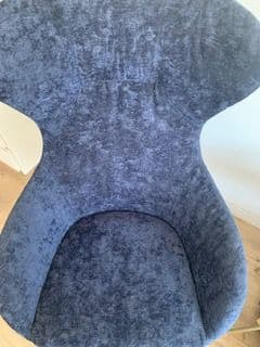 VEND FAUTEUIL TOURNANT POLTRON SOFA BLEU ETATNEUF