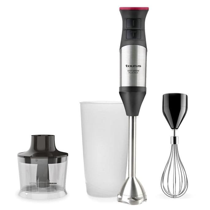 Taurus 916405000 blender 0,7 L Mélangeur par immersion 1200 W Noir, Argent