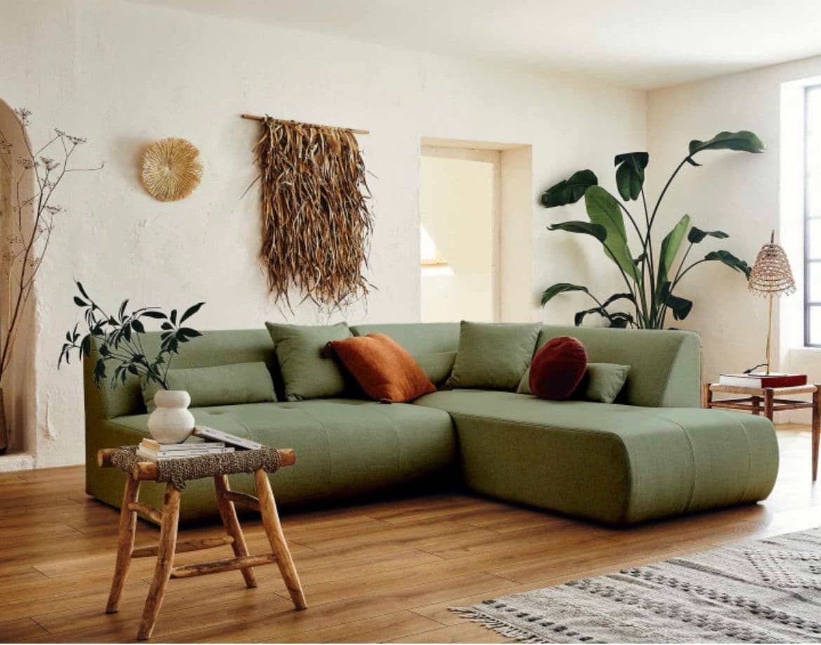 canapé d'angle 5 places