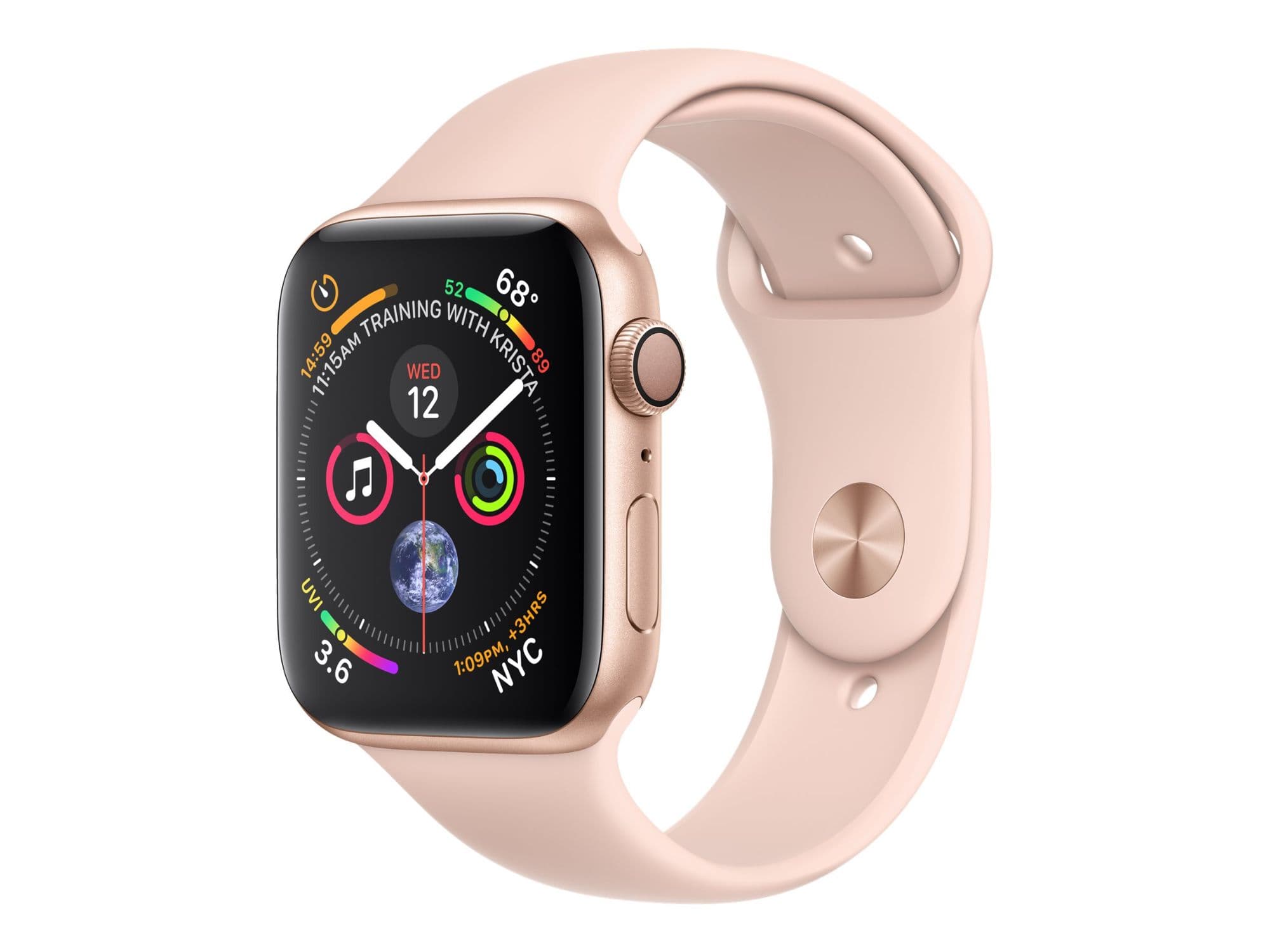 Apple Watch Series 4 (GPS) 40 mm - Boîtier or-aluminium avec bracelet sport sable rose 130-200 mm