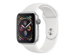 Apple Watch Series 4 (GPS) - Boîtier 40 mm Aluminium Argenté avec Bracelet Sport Blanc