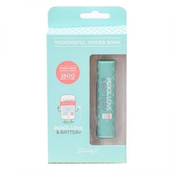 Mr. Wonderful Mrpwb003 Banque D'alimentation Électrique Lithium-Ion (Li-Ion) 2600 Mah Bleu