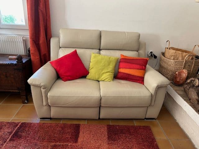 S Canapé De Relaxation Électrique En Cuir 2 Places,