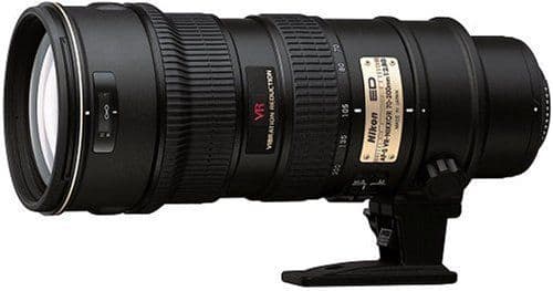 Nikon Zoom-Nikkor Téléobjectif zoom 70-200 mm f/2.8 G ED-IF AF-S VR Nikon AF-S - pour Nikon D1, D100, D1H, D2H, D2HS, D2X, D2Xs, D70; F 5 50, 55, 6, 65, 70, 75, 90; Pronea 600
