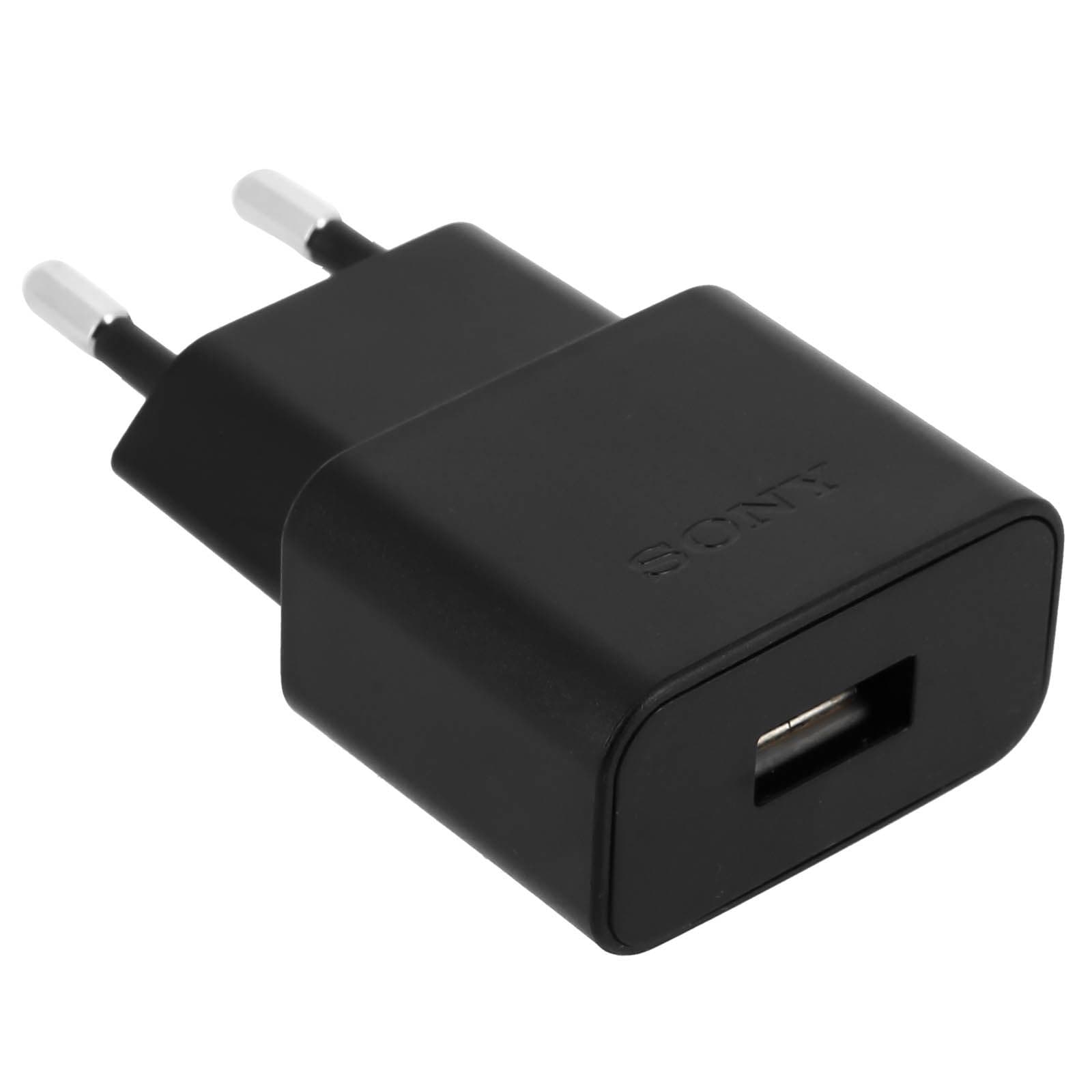 Chargeur Secteur Sony Uch20 1.5a Noir Smartphone - Câble Usb Type C Inclus