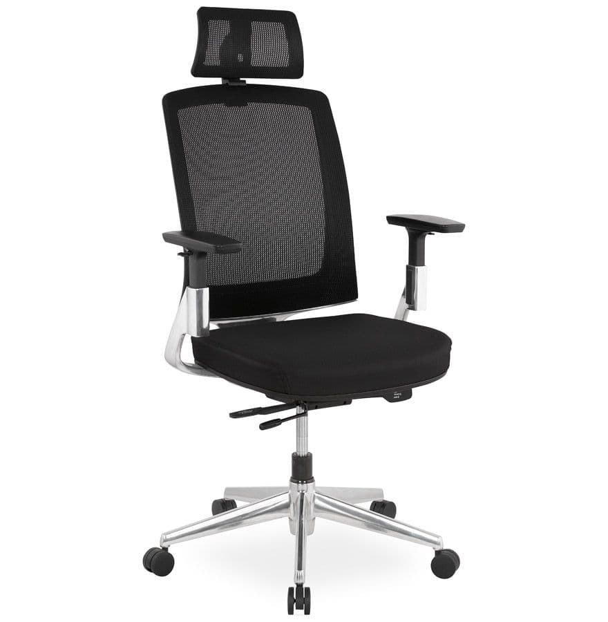 Fauteuil de bureau design 'ULTRA' en tissu noir