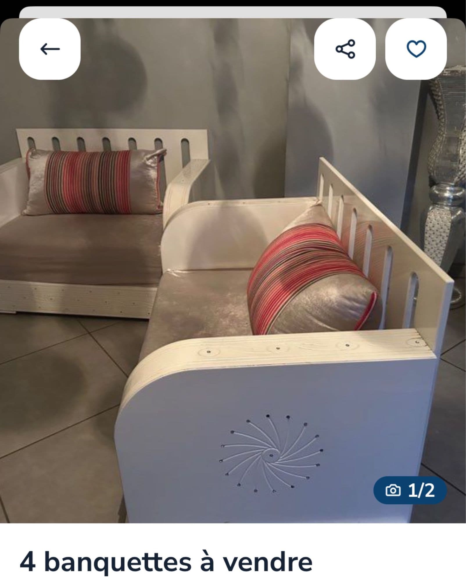 Je Vend Banquette De Deux Fois 2 M