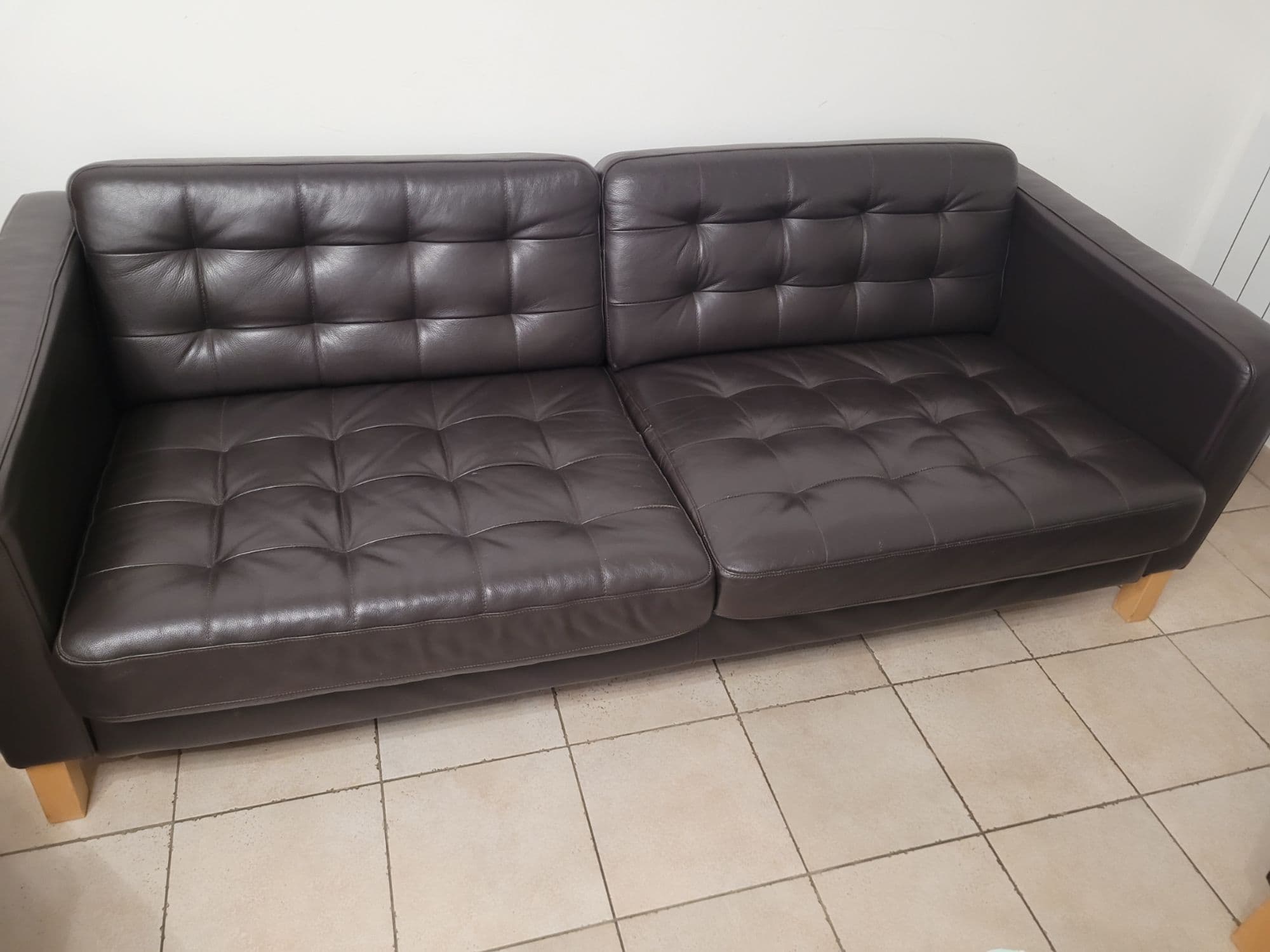 Canapé En Cuir Et Ses 2 Fauteuils