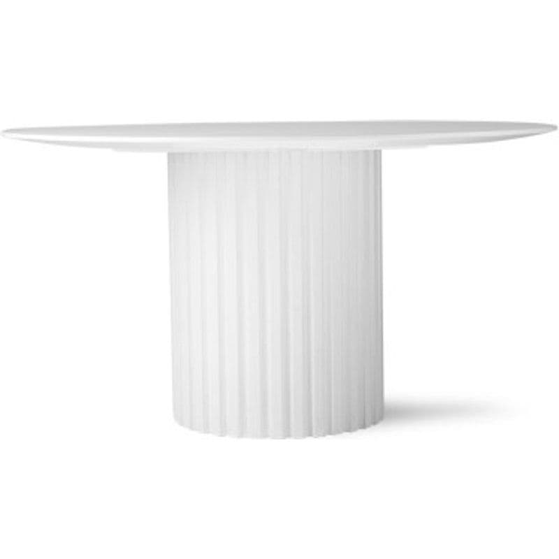 Table à manger ronde Pillar blanc - HKliving