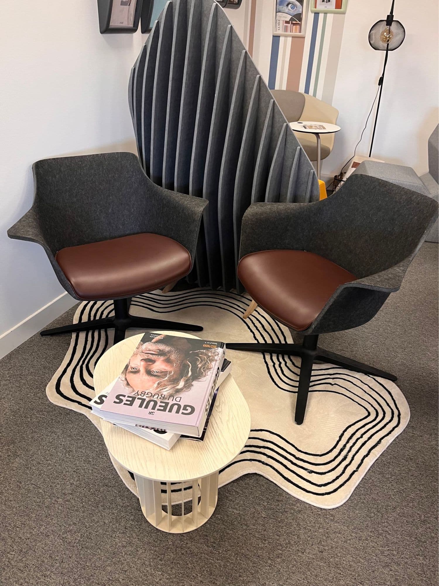 Fauteuil Klöber Woom Meeting Ou Lounge, Pied Cruciforme