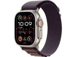 Apple Ultra 2 GPS + Cellular - Boîtier Titane 49 mm Titane naturel/Indigo - Bracelet M