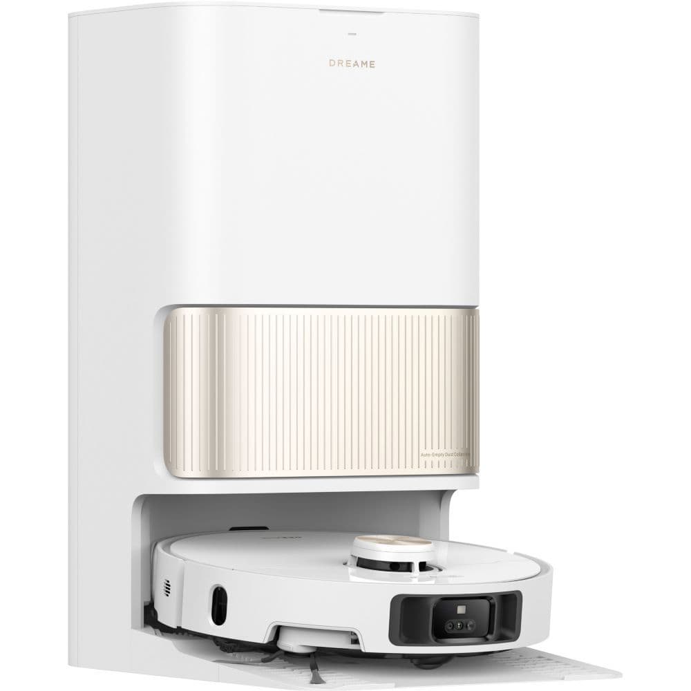 Dreame L40 Ultra Robot Aspirateur Laveur avec Serpillière Amovible et relevable, Brosse latérale Extensible et relevable,11 000 Pa, Serpillière et la Plaque de Lavage avec de l'eau Chaude à 65°C