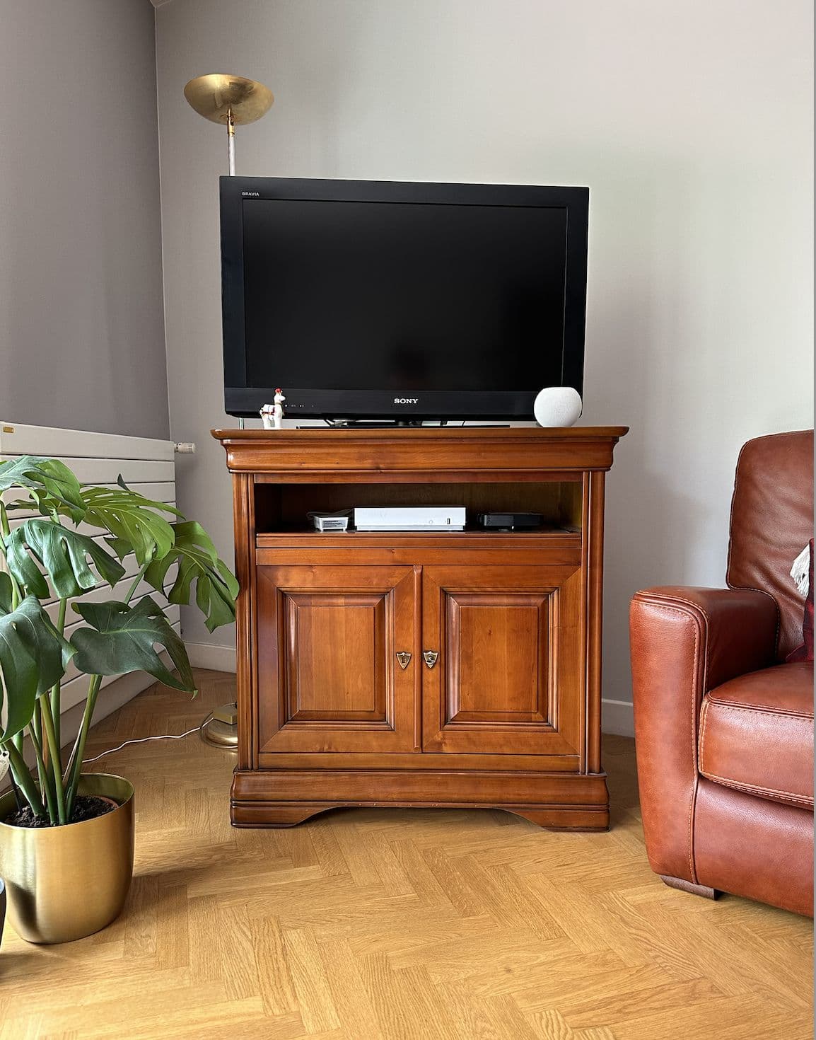 Meuble Tv Ernest Ménard En Bois Massif (Merisier) En Excellent État