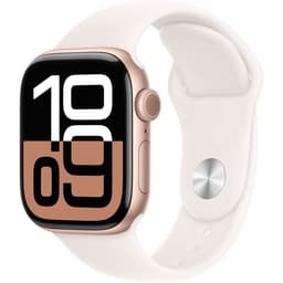 Apple Watch Series 10 GPS - Boîtier Aluminium 42 mm Finition Or Rose - Taille S/M