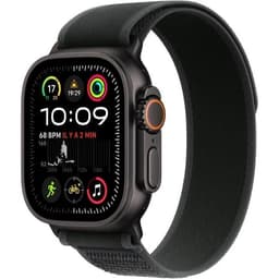 Apple Watch Ultra 2 GPS + Cellular 49 mm Boîtier en Titane Noir avec Boucle Trail Noir M/L